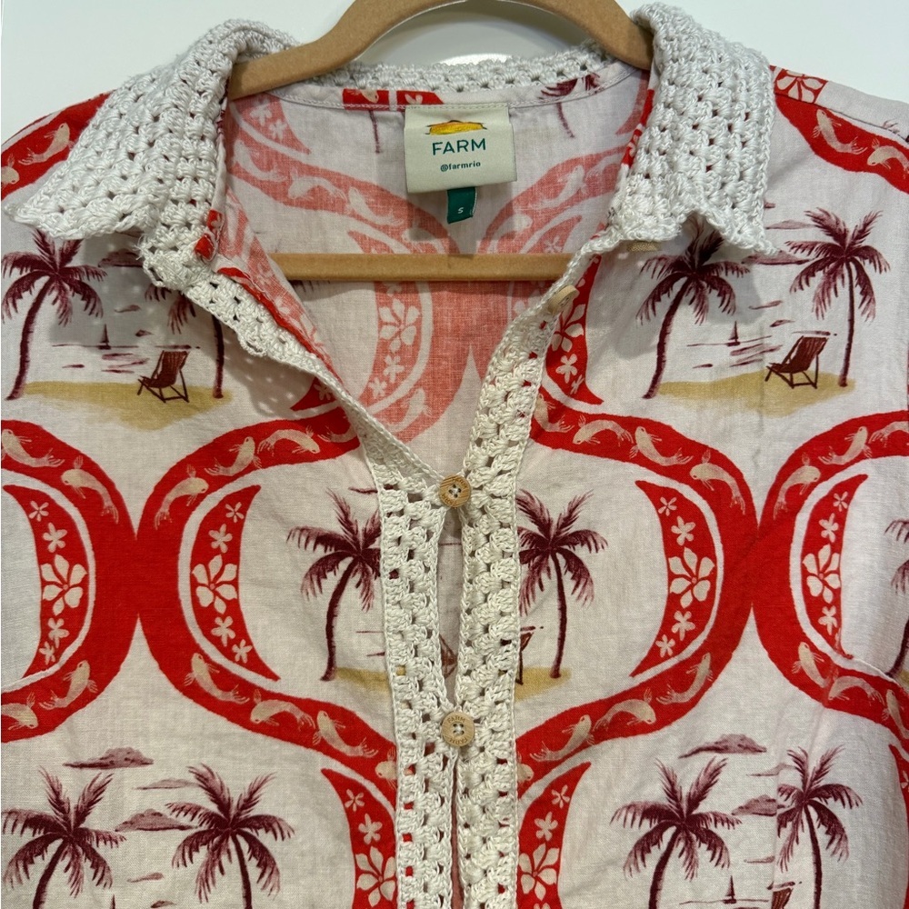Farm Rio Summer Beach Chemise Coverup - Picture 8 of 10